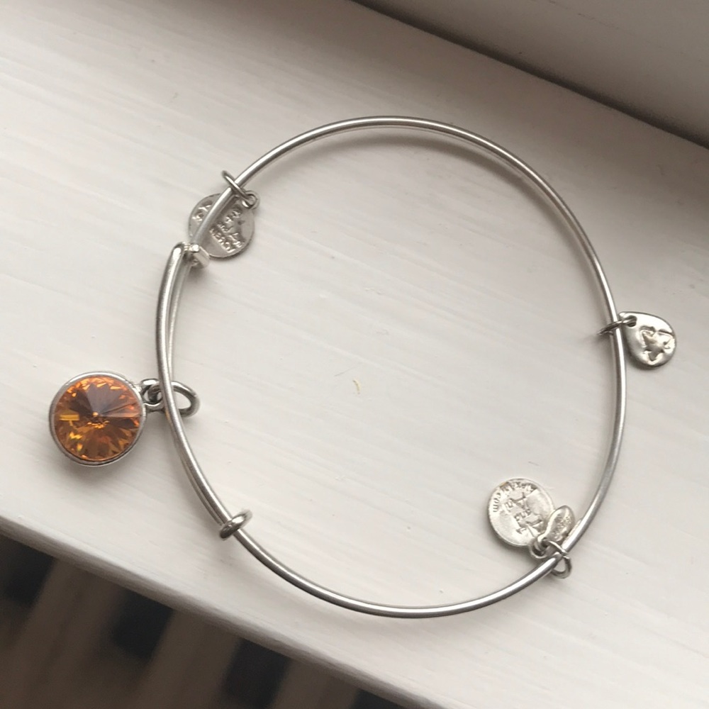 Topaz Alex and ani silver bracelet